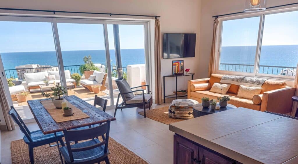 View of the Sea of Cortez from inside the 2 Bedroom Condo for sale