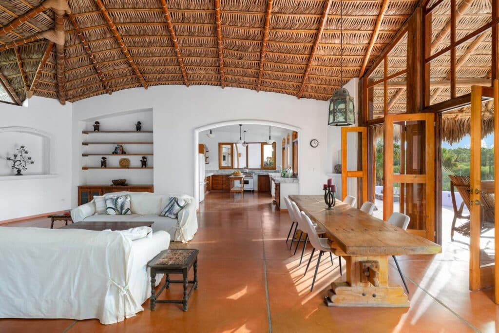 La Cachora Todos Santos luxury home surrounded by lush greenery