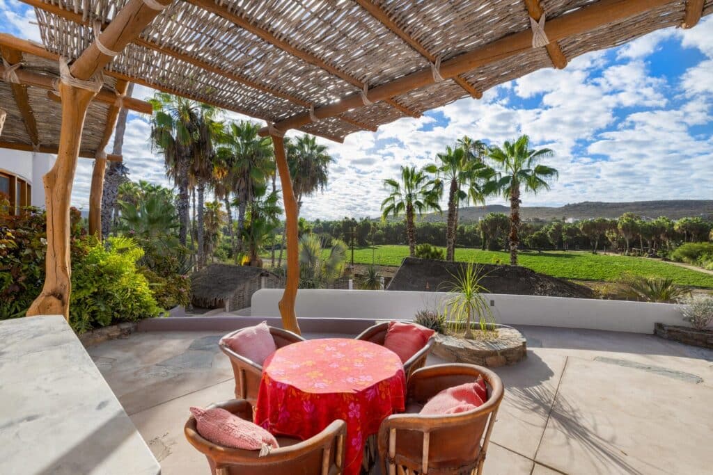 La Cachora Todos Santos luxury home surrounded by lush greenery